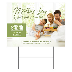 Online Mother's Day In Bed 18"x24" YardSigns