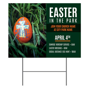 Easter In Park Grass 18"x24" YardSigns