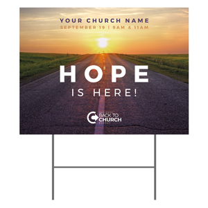 BTCS Hope Is Here 18"x24" YardSigns