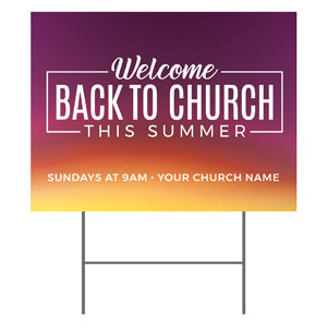 Welcome Back Ombre 18"x24" YardSigns