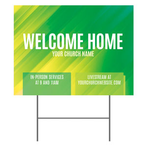 Welcome Home Green 18"x24" YardSigns