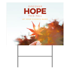 Fall Discover Hope 18"x24" YardSigns