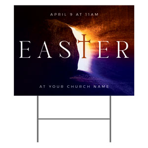 Easter Open Tomb 18"x24" YardSigns