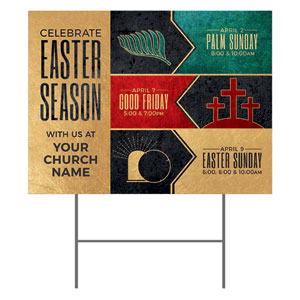 Easter Season Icons 18"x24" YardSigns