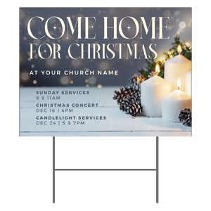 Come Home for Christmas 18"x24" YardSigns
