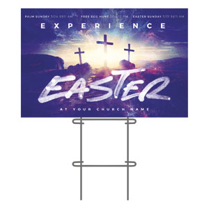 Experience Easter 36"x23.5" Large YardSigns