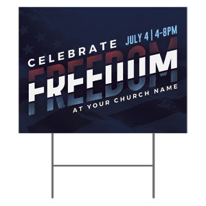 Celebrate Freedom Stripes 18"x24" YardSigns