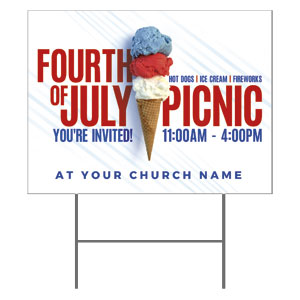 Fourth of July Picnic 18"x24" YardSigns
