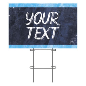 Blue Revival Your Text 36"x23.5" Large YardSigns