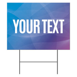 Bright Gradient Your Text 18"x24" YardSigns